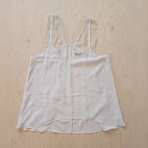 BCBGeneration Womens Size Small Off White Lace Camisole, Feminine, Date Night